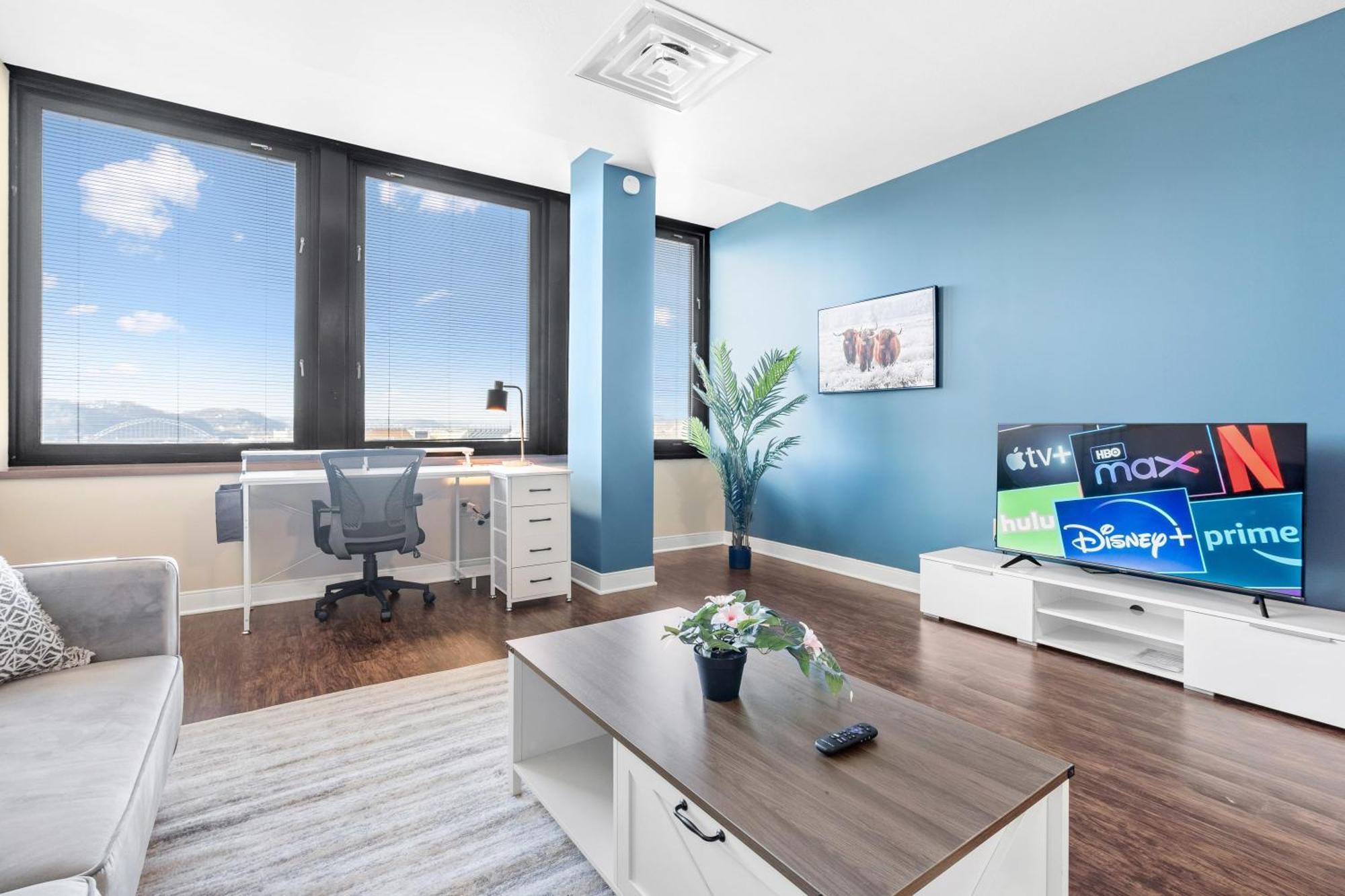 Luxury High Rise 1Bd River Views Downtown 匹兹堡 外观 照片